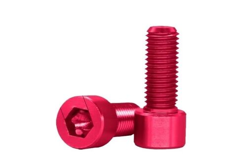 30PC Color Anodized Aluminum Hexagon Socket Head Cap Screws - M3 M4 M5 M6 Size, Light Duty Bolts for Electronics, Bicycles and DIY Full Thread Screws(Green,M4*12) in Kuwait