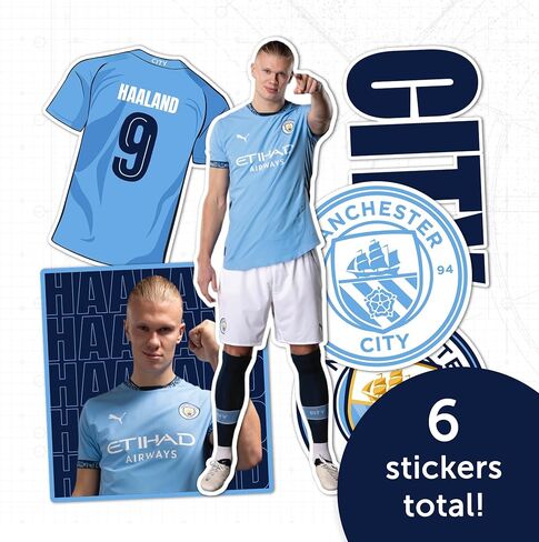 ملصق Desert Cactus Manchester City ملصق Man City Player MCFC من الفينيل لكرة القدم وكرة القدم الدوري الإنجليزي الممتاز ملصق لزجاجة مياه للكمبيوتر المحمول ودفتر قصاصات السيارة (النوع P2 Erling Haaland) in Saudi Arabia