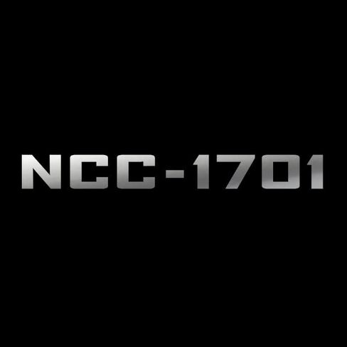 NCC-1701 USS Enterprise Memory Alpha Vinyl Decal Sticker 9x1 (Silver) in Kuwait