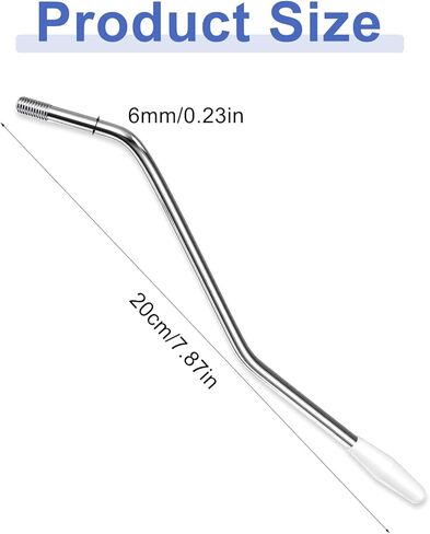 6 MM Thread Whammy Bar, Silver Tremolo Arm with Tip Metal Single Tremolo Whammy Bar Compatible with Stratocaster Electric Guitar in Saudi Arabia