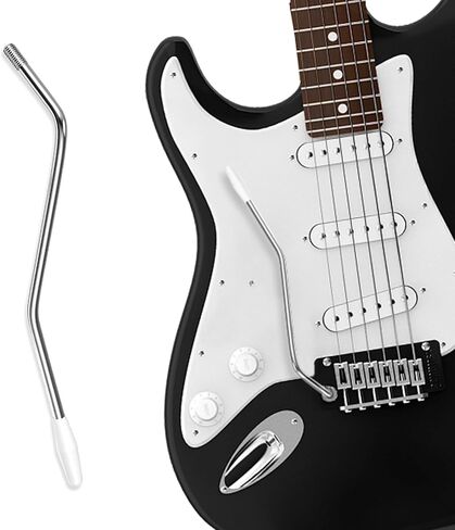 6 MM Thread Whammy Bar, Silver Tremolo Arm with Tip Metal Single Tremolo Whammy Bar Compatible with Stratocaster Electric Guitar in Saudi Arabia