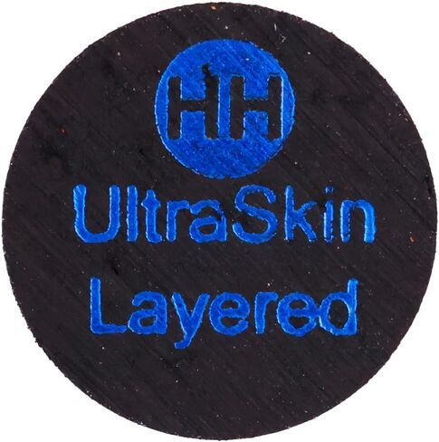 UltraSkin Black Cue Tip Ultra Skin لعصي البلياردو وحمام السباحة (شديد الصلابة) - 14 ملم in Kuwait