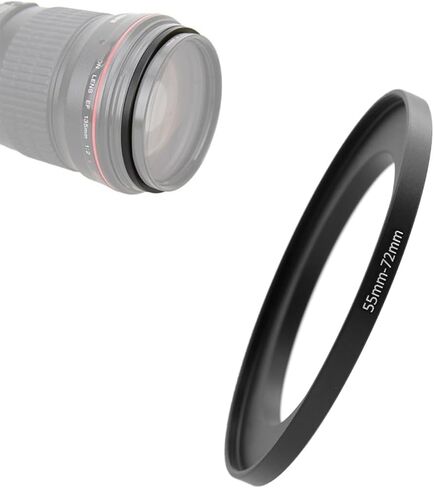 55-77mm Step-Up Ring Adapter, 55mm Male for Lens to 77mm Female for Filter, Step Up Filter Adapter Ring for 55mm Lens Install 77mm ND CPL UV Filter in Saudi Arabia