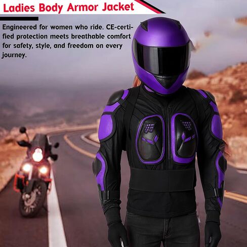 Ladies Motorcycle Body Armour Jacket CE Approved Women’s Motocross Motorbike Spine & Chest Protector Riding Gear in Saudi Arabia