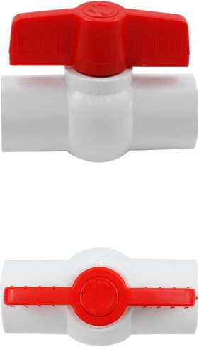 Coshar PVC Ball Valve 1/2" Slip PVC Ball Valve With Turn Handle Water Shut Off Valves for Water Project Control,Swimming Pool,Irrigation System(10Pcs,1/2") in Saudi Arabia