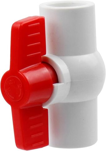 Coshar PVC Ball Valve 1/2" Slip PVC Ball Valve With Turn Handle Water Shut Off Valves for Water Project Control,Swimming Pool,Irrigation System(10Pcs,1/2") in Saudi Arabia