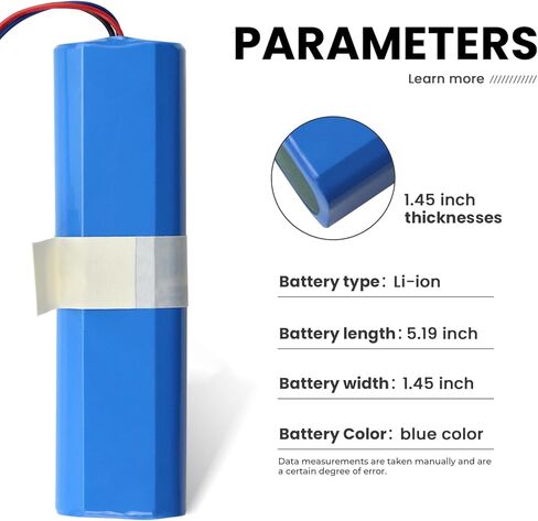 New Vacuum Cleaner Battery Replacement for Laresar L6 Pro, VIOMI S9, Ultenic T10 Robot Vacuum Cleaner 14.4V 5600mAh in Saudi Arabia