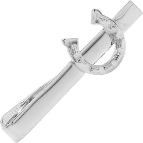 مشبك ربطة عنق على شكل حدوة حصان باللون الفضي والذهبي in Kuwait