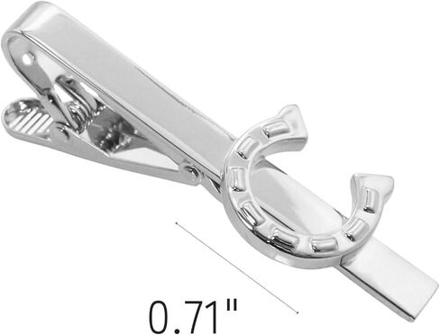 مشبك ربطة عنق على شكل حدوة حصان باللون الفضي والذهبي in Kuwait