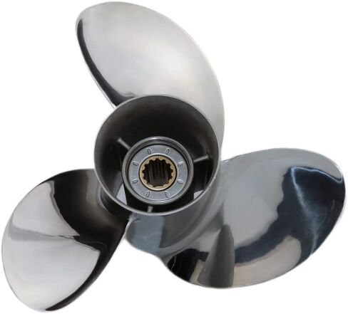 Boatman Stainless Steel Outboard Propeller fit Honda Engines BF35 40 45 50/50A 60HP,13 Tooth Spline, RH in Saudi Arabia