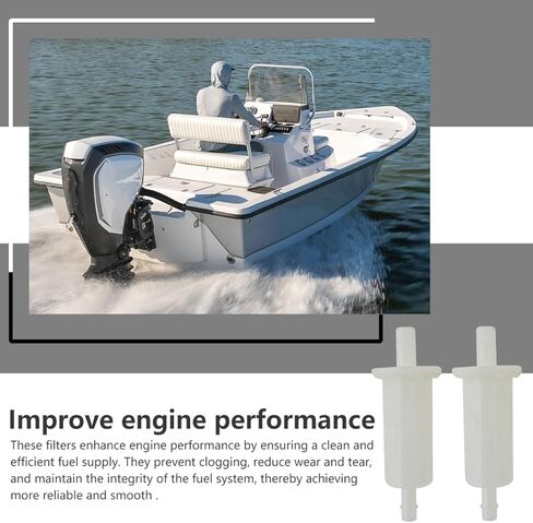 فلتر الوقود المضمن الخارجي 2 قطعة 398319 مناسب لجونسون Evinrude، يستبدل 398319 35-802128A1 18-7831 in Kuwait