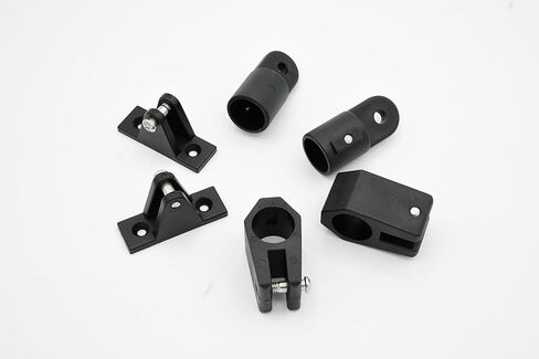 مجموعة أدوات Vinland Marine Bimini Top Fittings تناسب أنابيب Ø3/4 بوصة أو Ø7/8 بوصة، شريحة فك القارب، نهاية العين، أجهزة Bimini العلوية المفصلية على سطح السفينة، أجزاء Bimini، أجهزة Bimini، قطع غيار Bimini العلوية in Saudi Arabia