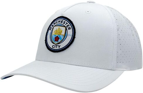 Manchester City FC Color Badge Premium Hat - White in Saudi Arabia