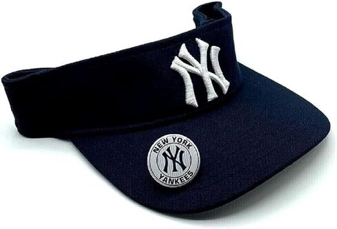 Officially Licensed New York Baseball Visor Hat Adjustable Classic Team Logo Cap (Blue) in Saudi Arabia