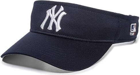 Officially Licensed New York Baseball Visor Hat Adjustable Classic Team Logo Cap (Blue) in Saudi Arabia