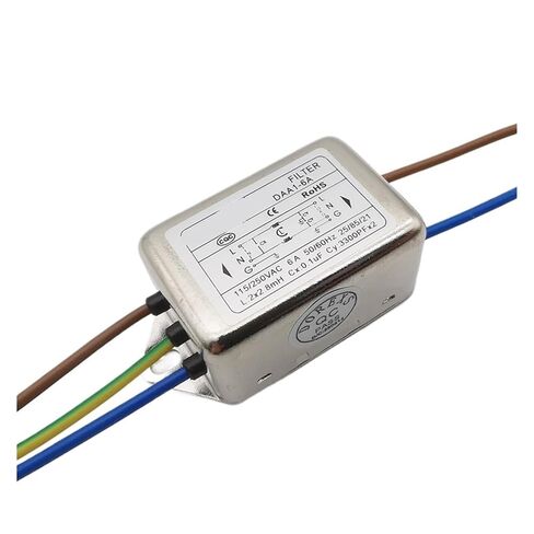 Lead Single-Phase 220V Power Filter DAA1-6A DAA1-10A 6A 10A Anti-Interference(DAA1-10A line Same Direction) in Saudi Arabia