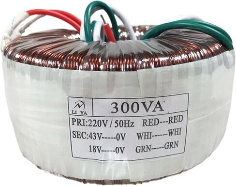 300W toroidal Transformer AC220V to 43V18V Pure Copper Isolation Single-Phase Power Supply in Saudi Arabia