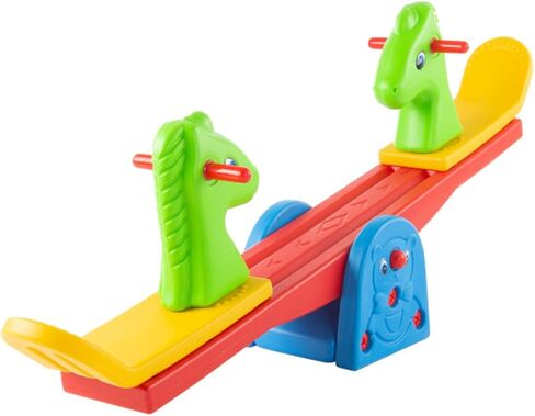 يا! يلعب! Teeter Totter - انظر المنشار للفناء الخلفي أو غرفة اللعب بمقابض سهلة الإمساك - معدات لعب داخلية أو خارجية للأطفال الصغار in Saudi Arabia