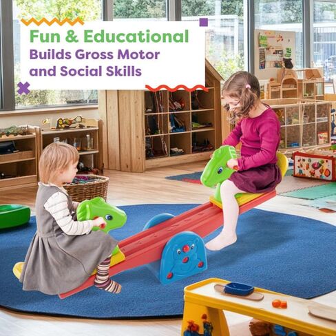 يا! يلعب! Teeter Totter - انظر المنشار للفناء الخلفي أو غرفة اللعب بمقابض سهلة الإمساك - معدات لعب داخلية أو خارجية للأطفال الصغار in Saudi Arabia