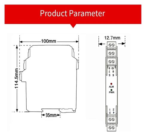 DC Signal Isolator 1 in 2 Out Ultra-Thin 4-20mA Output(Input 4-20mA) in Kuwait