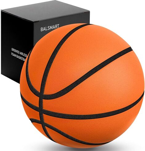 Silent Basketball Size 7/29.5", Indoor Basketball for Quiet Dribbling and Indoor Training, Foam Ball with Real Groove and Bounce in Saudi Arabia