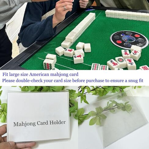 4 عبوات من حاملات بطاقات ماجونج، تناسب بطاقة ماجونج كبيرة (6 1/8 بوصة × 4 3/4 بوصة)، حامل غطاء بولي كلوريد الفينيل، واقي بطاقة ماجونج، حامل أكمام بطاقات ماجونج من البلاستيك الشفاف الناعم، هدايا لمحبي ماجونج in Kuwait