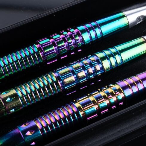 رأس سهام بلاستيكي 3 قطع، رأس ناعم 18 جرام، سهام إلكترونية + 6 قطع طيران + 6 قطع أعمدة، مواد نحاسية مع مجموعة كاملة من ملحقات رمي ​​السهام in Kuwait