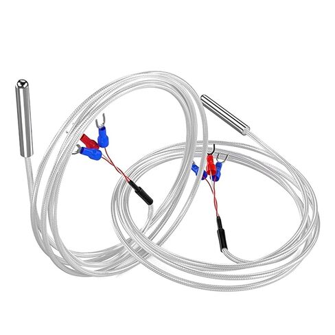 5 * 30mm Probe Type Stainless Steel PT100 Temperature Sensor Thermocouple with 3 Wire Cable 1Pcs(PT100 Type 2m) in Saudi Arabia