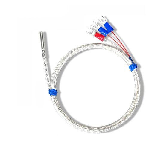 Stainless Steel PT100 Temperature Sensor Thermocouple with 0.5/1/2/3/4/5M Cable 1Pcs(PT100 Type 2M) in Saudi Arabia