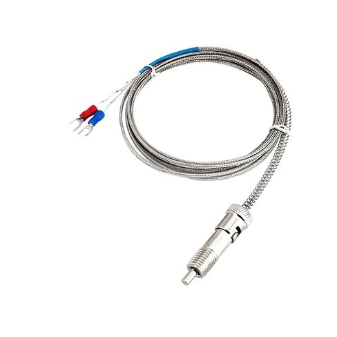 M12 K E Type Buckle Shielded Wire Thermocouple Temperature Sensor 0-600℃ Removable Thread 1Pcs(M12 Type E 2M) in Saudi Arabia