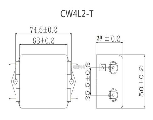 CW4L2-20A-T مرشح الطاقة المضاد للتدخل 220 فولت 20 أمبير مرشح مزدوج المرحلة in Saudi Arabia
