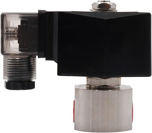 Orifice 1.2mm 200Bar 2mm 100Bar 304 Stainless Steel Two-Way high Pressure Normally Closed Solenoid Valve G 1/4" 1/8" AC220V DC24V(1/8",DC 12V_Orifice 1.2MM 200BAR) in Saudi Arabia