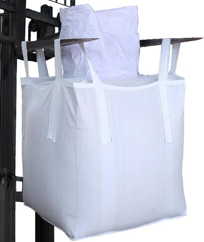 10Pack Aolikebao FIBC Bulk Bag,1.5 Ton Bag, 35.4"L x 35.4"W x 43.3"H,3300lbs SWL Safty Factor 3:1,Woven Polypropylene Bags,Top Circular Feed Inlet Flat Bottom (10) in Saudi Arabia