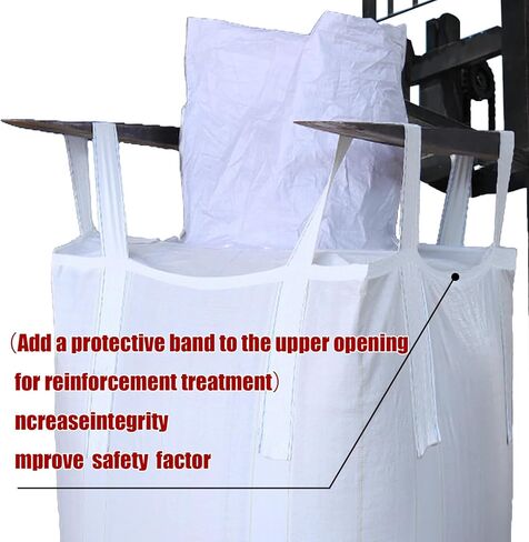 10Pack Aolikebao FIBC Bulk Bag,1.5 Ton Bag, 35.4"L x 35.4"W x 43.3"H,3300lbs SWL Safty Factor 3:1,Woven Polypropylene Bags,Top Circular Feed Inlet Flat Bottom (10) in Saudi Arabia