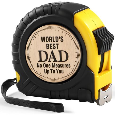 هدية عيد الأب للأب من ابنة الابن - شريط قياس متري 25 قدمًا، شريط قياس هدايا الأب قابل للسحب، أفضل هدايا للأب على الإطلاق، هدايا بابا لعيد الأب وعيد الشكر in Kuwait