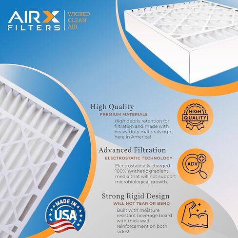 AIRx Filters 16x25x3 Furnace Filter MERV 8, Compatible with ReservePro 4521, Easy Installation, For Allergens, Dust, Pollen, & Dander Control, 3-Pack in Saudi Arabia