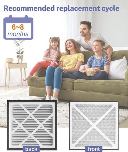 2 حزمة 14x14x3 MERV13 استبدال فلتر الهواء المطوي متوافق مع سلسلة Zephyr VGF 14x14x3 مرشح شبكة العودة للمنزل بالكامل، مرشحات فرن نظام تنقية الهواء in Saudi Arabia