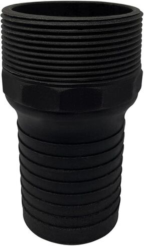 Gloxco Combination (KC) Nipple Fitting, 3" Hose Shank x 3" Male NPT, Polypropylene (KCN-300-NPT-PP) in Kuwait