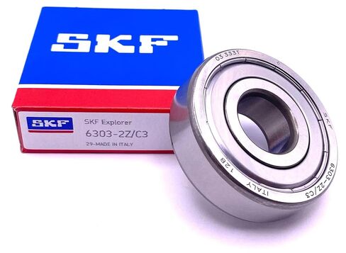 SKF Italy 6303 ZZ C3 محمل كروي ذو أخدود عميق، محمي معدني 17x47x14 ملم in Kuwait