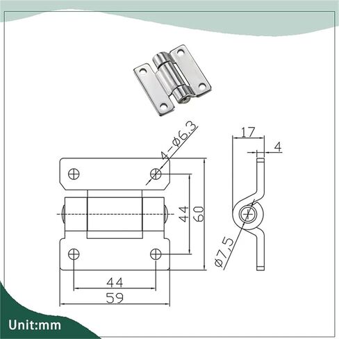 304 Stainless Steel Heavy-Duty Swing Bearing Hinges 1Pcs in Saudi Arabia