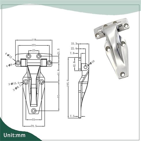Door Stainless Steel Heavy-Duty Hinge 1Pcs in Saudi Arabia
