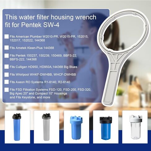 144368 Water Filter Housing Wrench Replacement for Pentek SW-4 Water filter Wrench for Whole House Filter, Fit for 20 "Big Blue Water Filte, For Removal of Big Blue Diameter 6 Inches Water Filte-2PCS in Saudi Arabia
