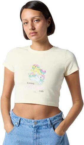 Samii Ryan Women's Living My Best Life Baby Tee in Saudi Arabia