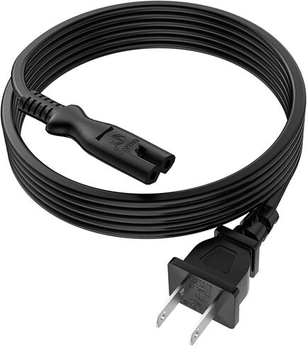 8.2FT 2 Prong AC Power Cord Cable for Under Desk Elliptical Machines in Kuwait