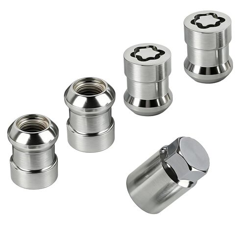5PCS Wheel Lock Lug Nuts Set, M12x1.5 Anti-Theft Locking Lug Nuts with Key for Honda Accord Civic CR-V HR-V CR-Z Insight Fit S2000 Element | Replace # 08W42-SCV-100, 08W42-SCV-101, 08W42-SCV-102 in Saudi Arabia