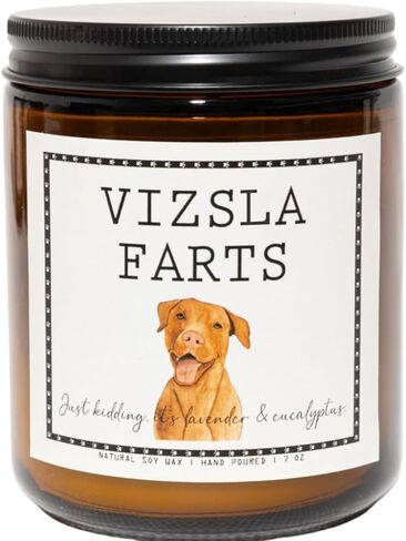 Smells Like Yorkie Farts Candle - Yorkie Gifts & Decor, Yorkshire Terrier Gift, Dog Mom Gifts - Lavender & Eucalyptus Soy Wax Scented Candle, 50Hr Burn in Saudi Arabia