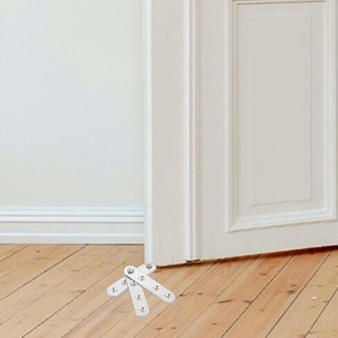 Holibanna 10pcs 360 Degree Rotatable Small Stainless Steel Concealed Door Pivot Hinges for Cabinet Doors, Medium Size Hidden Heavy Duty Hardware in Kuwait