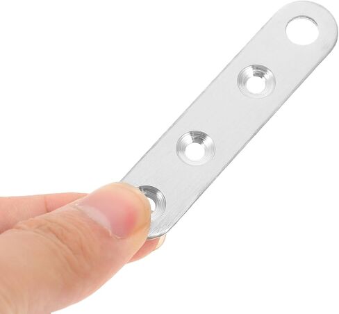 Holibanna 10pcs 360 Degree Rotatable Small Stainless Steel Concealed Door Pivot Hinges for Cabinet Doors, Medium Size Hidden Heavy Duty Hardware in Kuwait