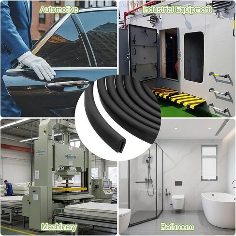 PATIKIL Rubber Edge Trim, 13.1ft x 7mm x 15mm U Channel Rubber Guard Seal Strip Protector Fit for 3mm Edge for Car Doors Hatches Sheet Metal Table Corners Steel Plates, Black in Saudi Arabia