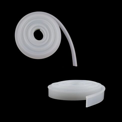 Oedema Shower Door Bottom Sweep 118 Inch Long Replacement Waterproof Door Rubber Shower Bottom Silicone Seal Strip for Bathroom Glass Door, Clear in Saudi Arabia